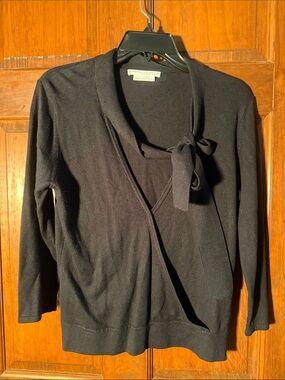 To the Max Black Tie-Neck Wrap Cardigan